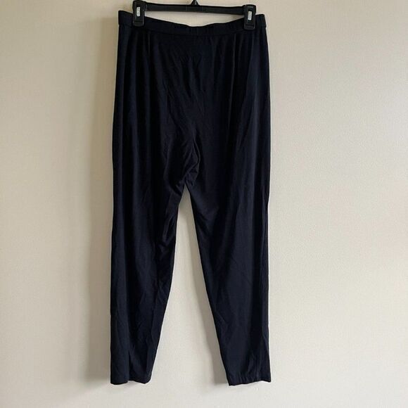 Eileen Fisher Black Pants‎ Pull On Ankle Capri Elastic Waist Womens Size S - Picture 6 of 8